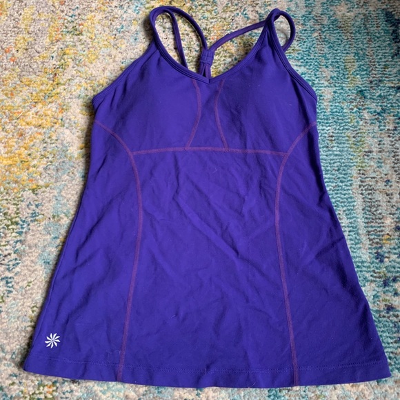 Athleta Tops - Athleta Purple Tank with Bra size S 💜 Awesome!!